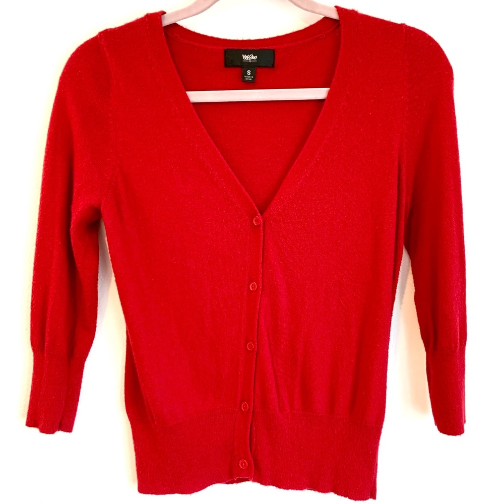 ⭐️BOGO FREE! Red Knit Cardigan